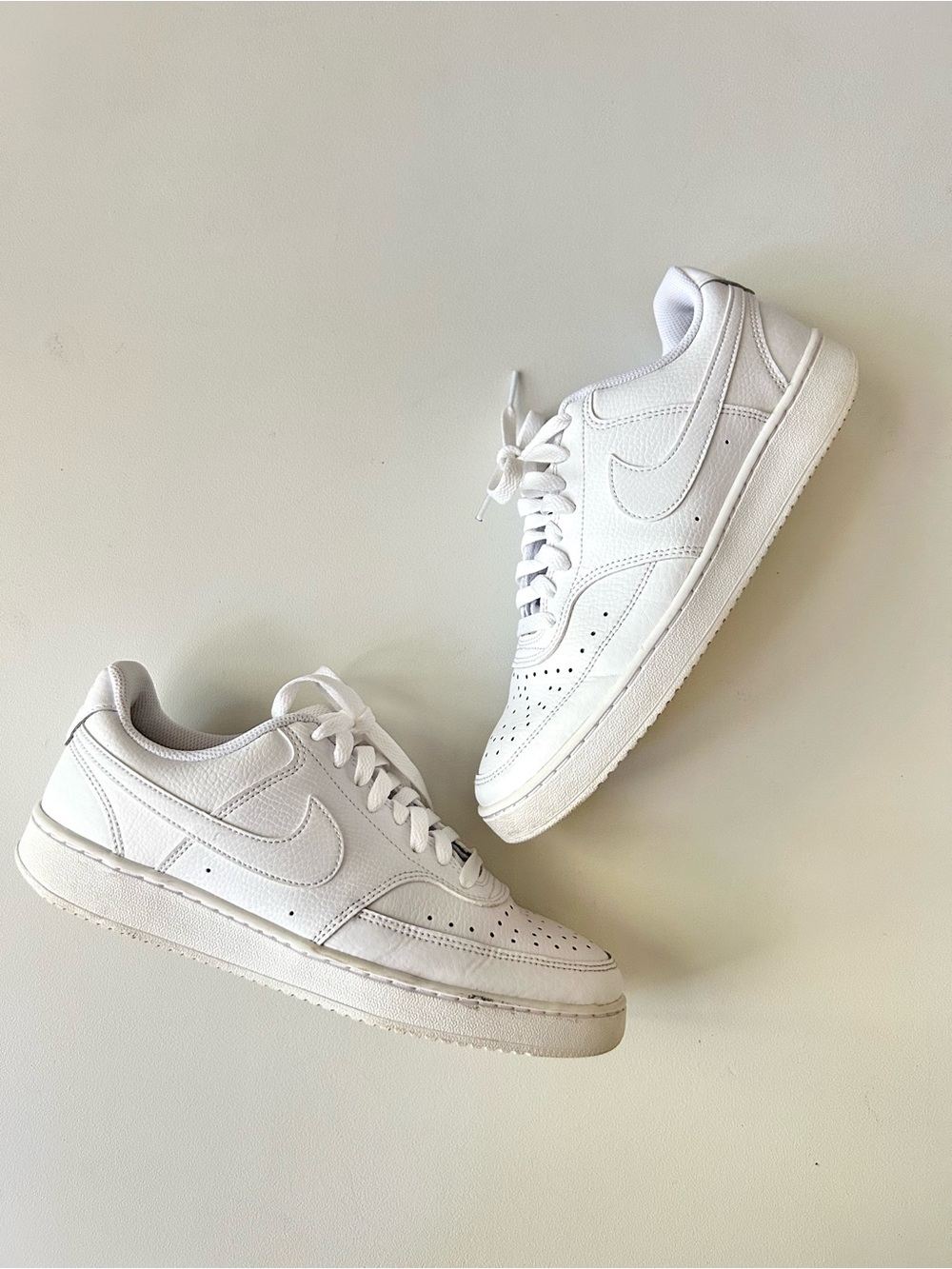 Nike White Court Vision Low-Top Womens Sneakers